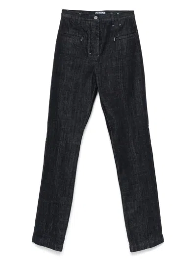 JACQUEMUS DARK BLUE LE DE-NIMES NORMA JEANS