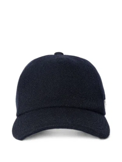 Jacquemus Dark Blue Textured Baseball Cap