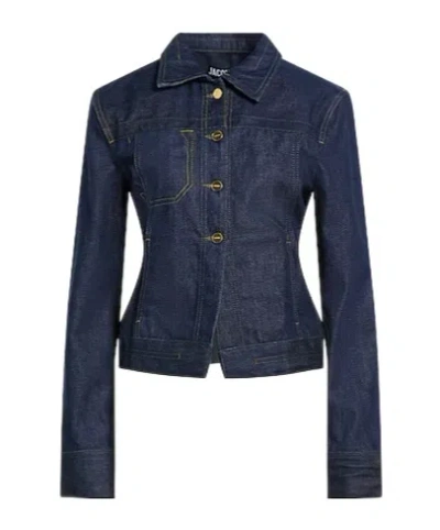 Jacquemus Dark Denim Jacket In Blue