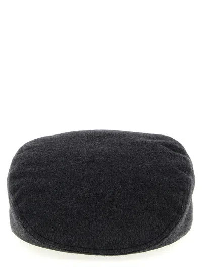 Jacquemus Dark Grey Beret Hat In Gray