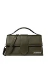 Jacquemus Dark Khaki Bambino Large Crossbody Bag In Brown