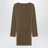 Jacquemus The Mistral Open-back Draped Jersey Mini Dress In Multi