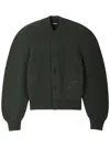 Jacquemus Le Cardigan Pallone In Wool And Cashmere In Green