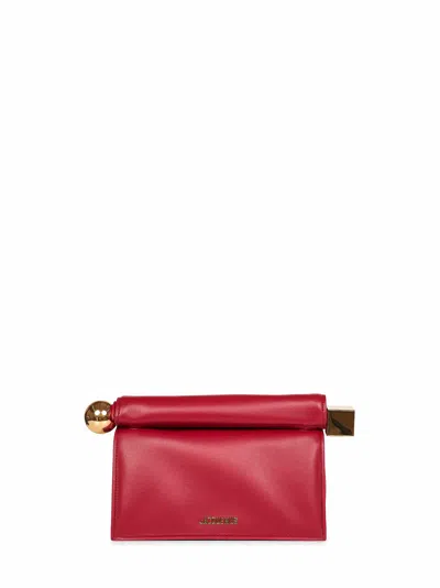 Jacquemus Dark Red The Rond Carré Clutch Bag