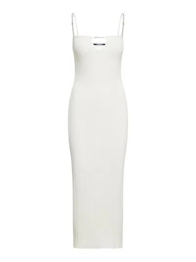 Jacquemus Day Evening Dress In White