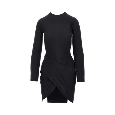 Jacquemus La Mini Robe De Minuit Gathered Stretch-jersey Mini Dress In Blue