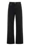 Jacquemus Black Le De-nimes Droit Jeans In Black