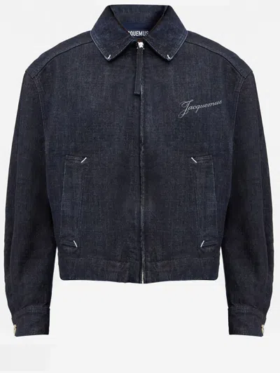 Jacquemus De Nîmes Canevas Denim Jacket In Blue