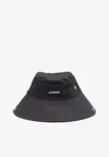 Jacquemus De-nimes Denim Bucket Hat In Navy