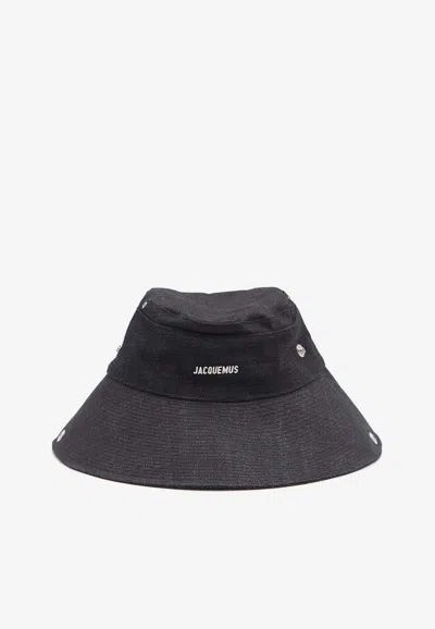 Jacquemus De-nimes Denim Bucket Hat In Navy