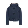 Jacquemus Blue De-nimes Duffle Cotton Jacket In Blue
