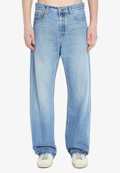 JACQUEMUS DE-NIMES FADED STRAIGHT JEANS