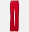 Jacquemus Denim Trousers Straight Belt Loops In Red