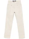 Jacquemus Beige 'the Wide De-nîmes' Jeans In Neutrals