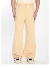 Jacquemus De-nimes Baggy Jeans In Nude