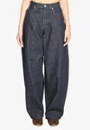Jacquemus De-nimes Ovalo Denim Pants In Blue