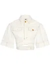 Jacquemus White La Casa 'le Haut De-nîmes' Denim Shirt In Neutrals