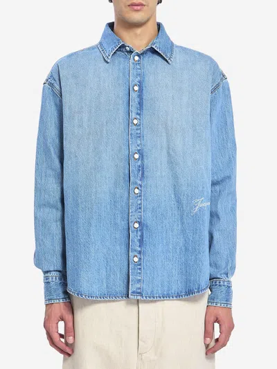 Jacquemus De Nimes Simon Denim Shirt In Blue