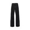 Jacquemus 'de-nîmes' Straight Denim Pants In Black