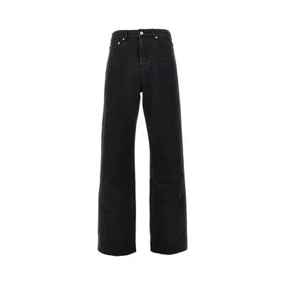 Jacquemus 'de-nîmes' Straight Denim Pants In Black