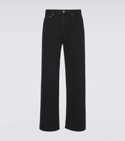 Jacquemus De-nîmes Straight Jeans In Black