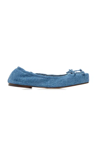 JACQUEMUS DENIM BALLET FLATS