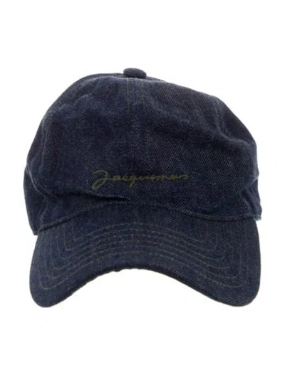 Pre-owned Jacquemus Denim Baseball Cap In Blue