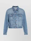 Jacquemus Vintage Light Wash Cropped Denim Jacket