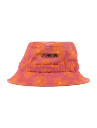 Pre-owned Jacquemus Denim Bucket Hat In Pink