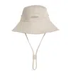 Jacquemus Denim De-nîmes Bucket Hat In White