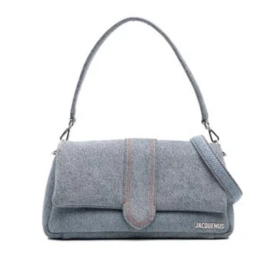 Pre-owned Jacquemus Denim Denim Le Bambimou Satchel In Blue