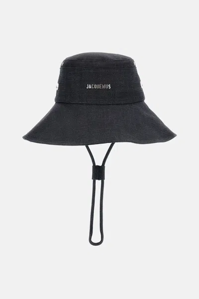 Jacquemus Denim Hat De-nimes In Black