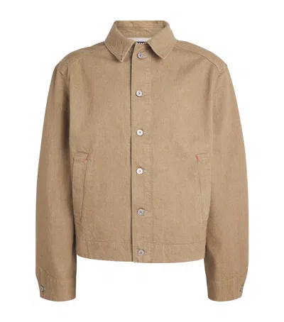 Jacquemus Denim Jacket In Brown