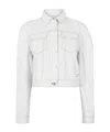 Jacquemus Long-sleeve Denim Jacket In White