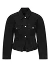 Jacquemus Denim Jacket With Buttons In Black
