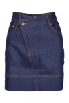 Jacquemus Denim La Jupe De-nmes Mini Skirt In Denim