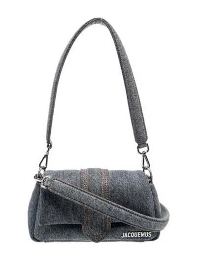 Pre-owned Jacquemus Denim Le Petit Bambimou Small In Gray
