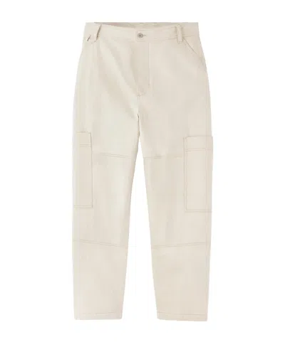 Jacquemus Denim Overalls With Belt Loops In Neutral
