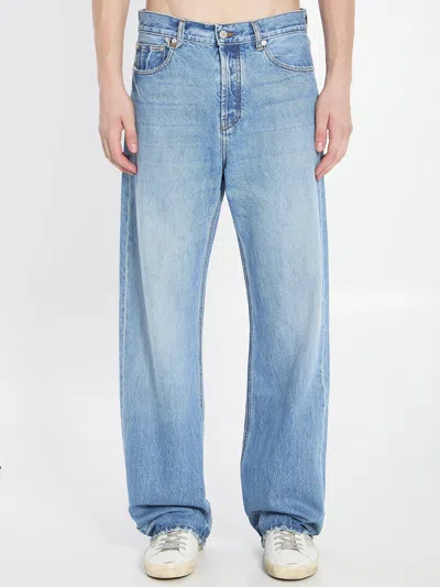 Jacquemus Denim Pants De-nimes Droit In Blue