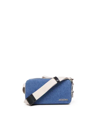 Jacquemus Denim Rectangle Bag In Blue