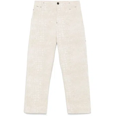Jacquemus The Fernando De-nîmes Trousers In Beige