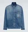Jacquemus La Chemise Logo-embroidered Denim Shirt In Blue/tabac