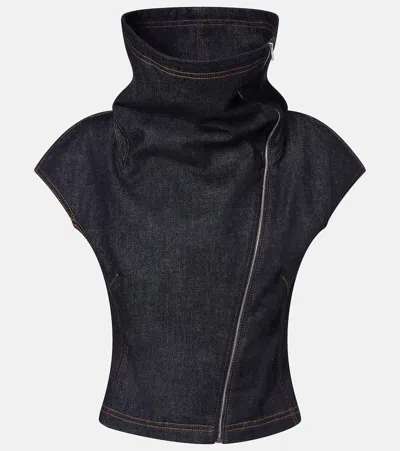 Jacquemus Denim Top In Blue