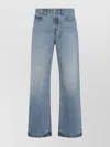 Jacquemus Denim Trousers Featuring Belt Loops In Blue