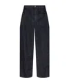 Jacquemus Denim Trousers With Belt Loops In Blue