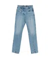 Jacquemus Womens Blue/tabac Le De-nimes Droit Brand-patch Straight-leg High-rise Denim Jeans In Blue
