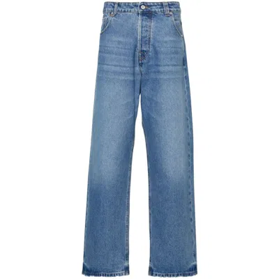 Jacquemus Denim Wide-leg Jeans In Blue