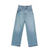 Jacquemus Denim Trousers With Belt Loops In Blue