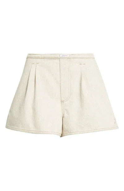 JACQUEMUS JACQUEMUS DE-NÎMES AMELO COTTON & HEMP SHORTS