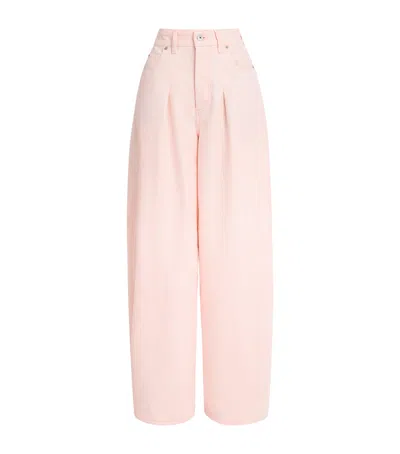 Jacquemus De-nîmes Ovalo Barrel Leg Jeans In Pink